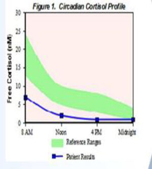 adrenal stress index test Low cortisol output