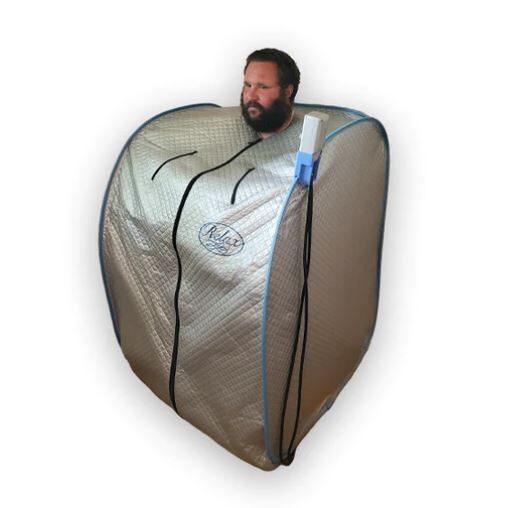 Far Infrared Sauna Health Benefits Relax Far Infrared Sauna with person